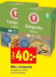 kungsörnen - Bön, Linspasta