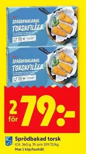 Sprödbakad torsk