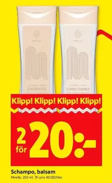 Schampo, balsam