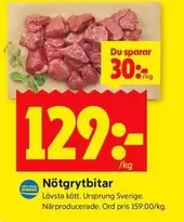 Nötgrytbitar