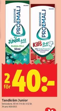 sensodyne - Tandkräm Junior
