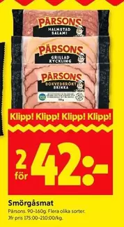 Pärsons - Smörgåsmat