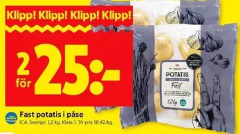 Fast potatis i påse