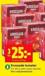 Krossade tomater