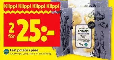 Fast potatis i påse