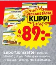 Enportionsrätter