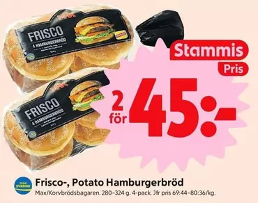 Frisco - Potato Hamburgerbröd