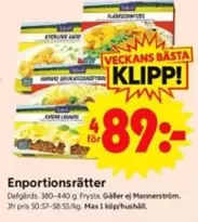 Enportionsrätter