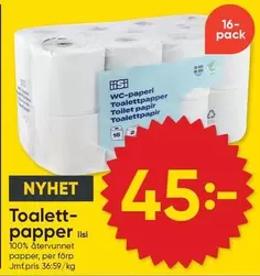 Toalettpapper