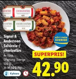 Andersson - Salsiccia-/chorizofärs