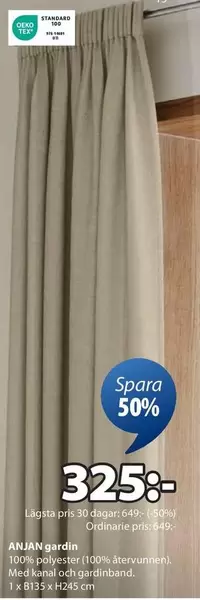 ANJÄN gardin