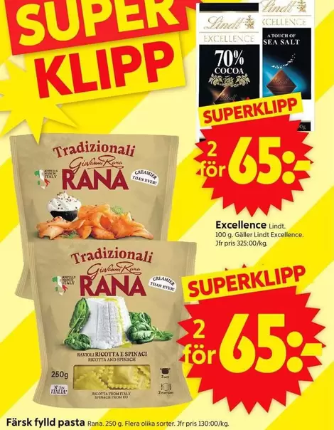 Rana - Excellence, Färsk fylld pasta