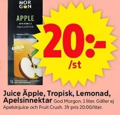 God Morgon - Juice Äpple, Tropisk, Lemonad, Apelsinnektar