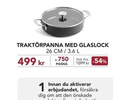 TRAKTÖRPANNA MED GLASLOCK