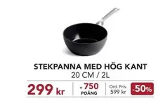 STEKPANNA MED HÖG KANT