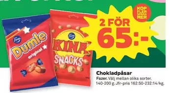 Fazer - Chokladpåsar
