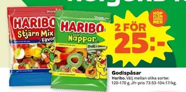 Haribo - Stjärn Mix or Nappar