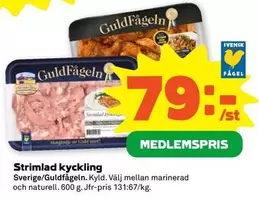Guldfågeln - Strimlad kyckling