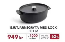 GJUTJÄRNSGRYTA MED LOCK