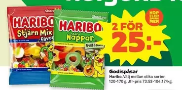 Haribo - Stjärn Mix or Nappar