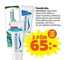 sensodyne - Tandkräm