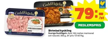 Guldfågeln - Strimlad kyckling