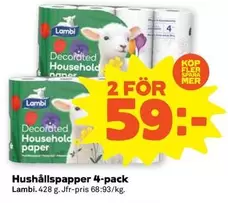 Lambi - Hushållspapper 4-pack