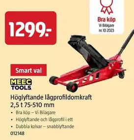 Meec Tools - Höglyftande lågprofildomkraft