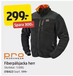 Fiberpälsjacka herr