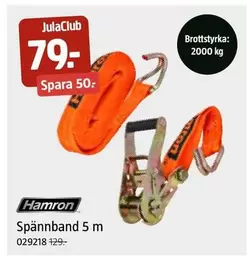 Hamron - Spännband 5 m
