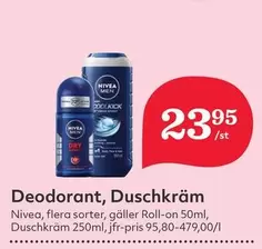 Nivea - Deodorant, Duschkräm