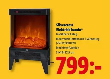 silvercrest - Elektrisk kamin*