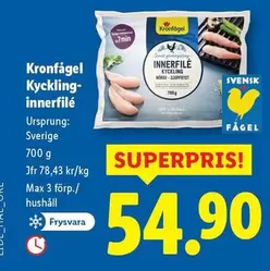Kronfågel - Kyckling-innerfilé