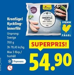Kronfågel - Kyckling-innerfilé
