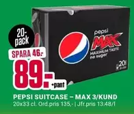 Pepsi - SUITCASE - MAX 3/KUND