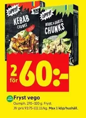KEBAB CHUNKS or HERBS & GARLIC CHUNKS