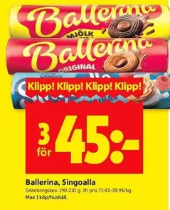 ballerina - Ballerina, Singoalla