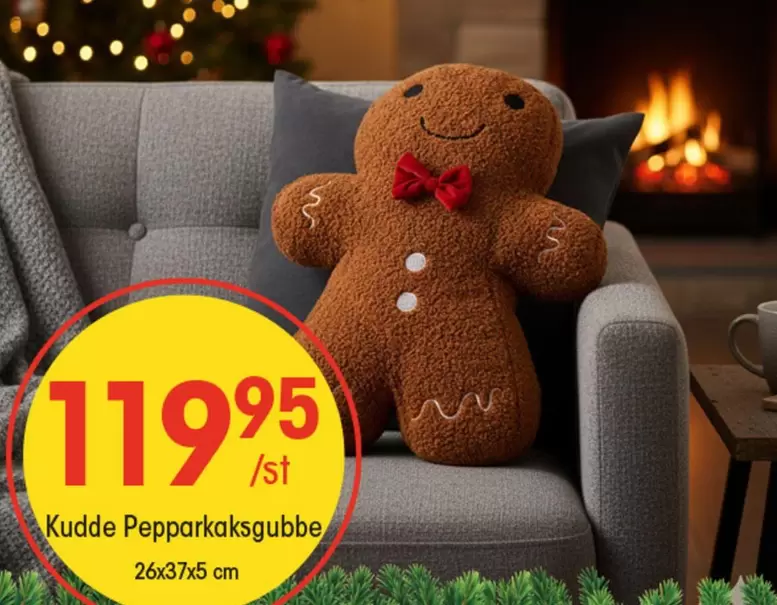 Kudde Pepparkaksgubbe
