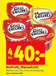 Risifrutti - , Mannafrutti