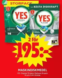 Yes - MASKINDISKMEDEL
