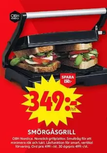 OBH Nordica - SMÖRGÅSGRILL