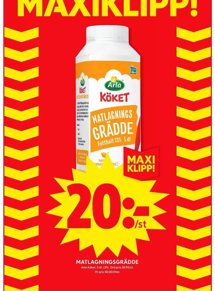Arla - MATLAGNINGSGRÄDDE