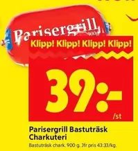Parisergrill Bastuträsk Charkuteri