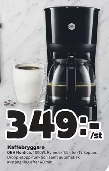 OBH Nordica - Kaffebryggare