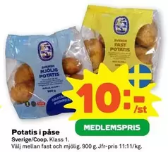 Potatis i påse