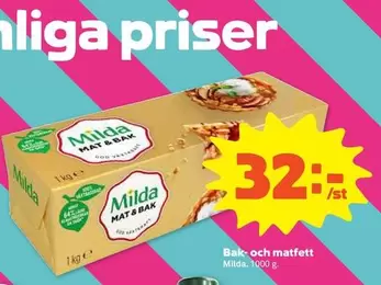 Milda - Bak- och matfett