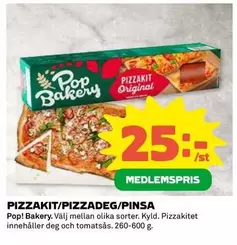 Pop bakery - PIZZAKIT/PIZZADEG/PINSA