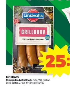 lindvalls - Grillkorv