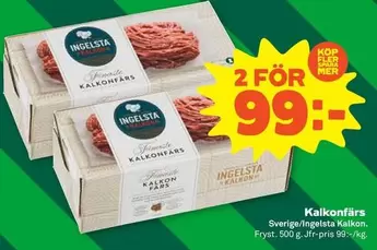 Ingelsta kalkon - Kalkonfärs