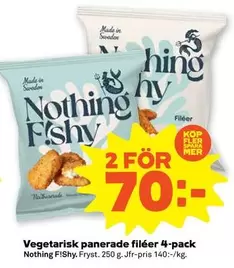 Mer - Vegetarisk panerade filéer 4-pack